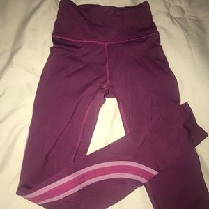 RARE Lululemon Maroon Run Crew Tight *28’